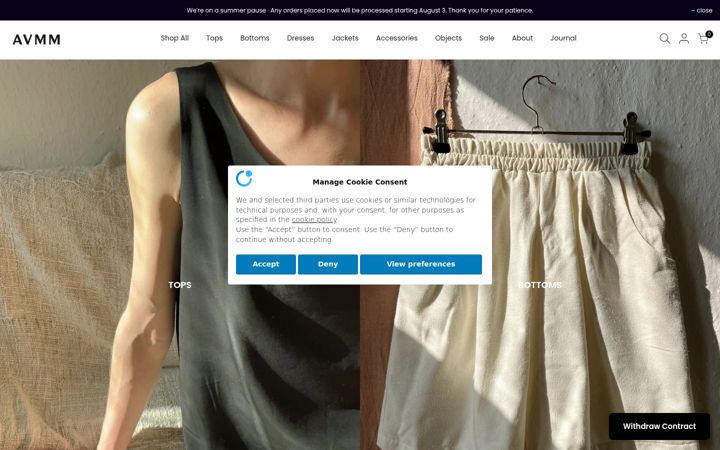 Screenshot of avmm-store.com
