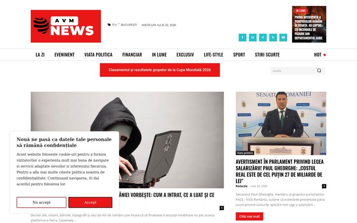 Screenshot of avmnews.ro