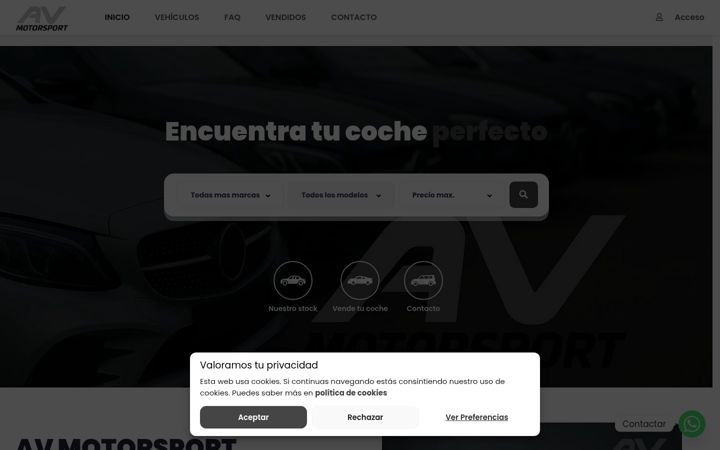 Screenshot of avmotorsport.es