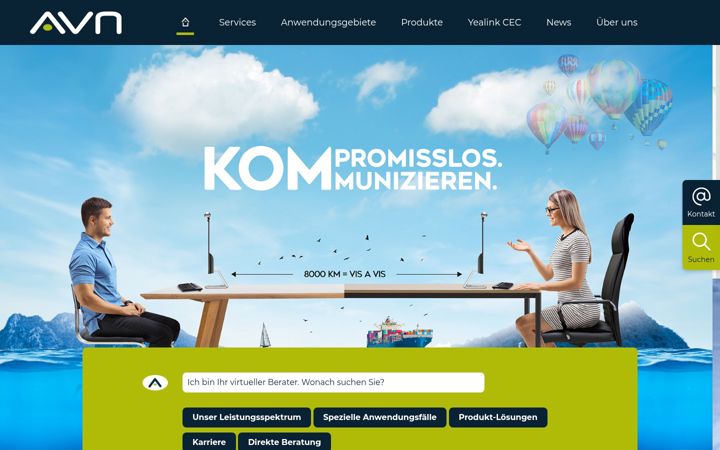 Screenshot of avn-solution.com