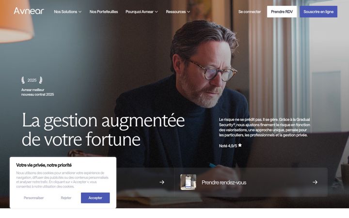 Screenshot of avnear.fr