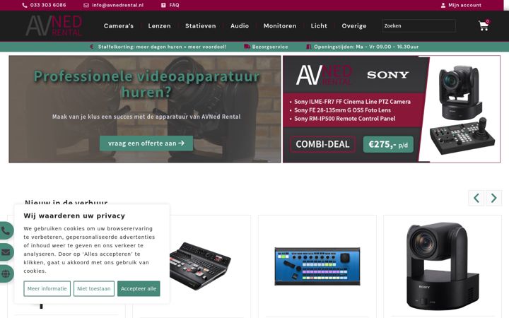 Screenshot του avnedrental.nl