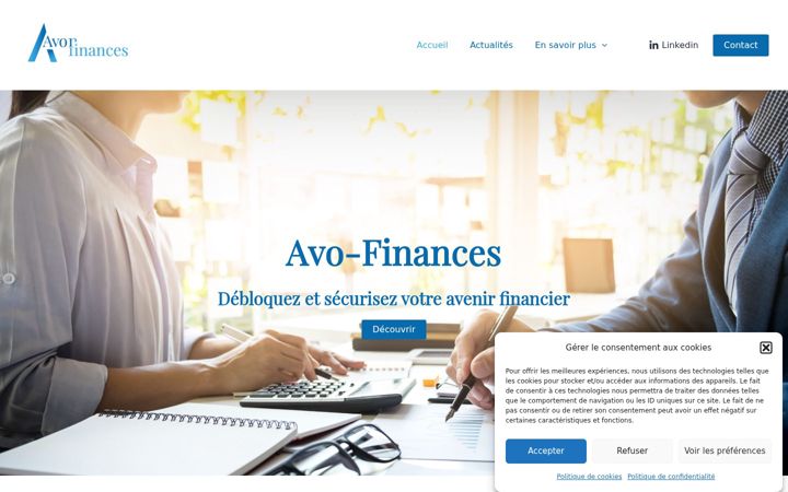 Screenshot of avo-finances.fr