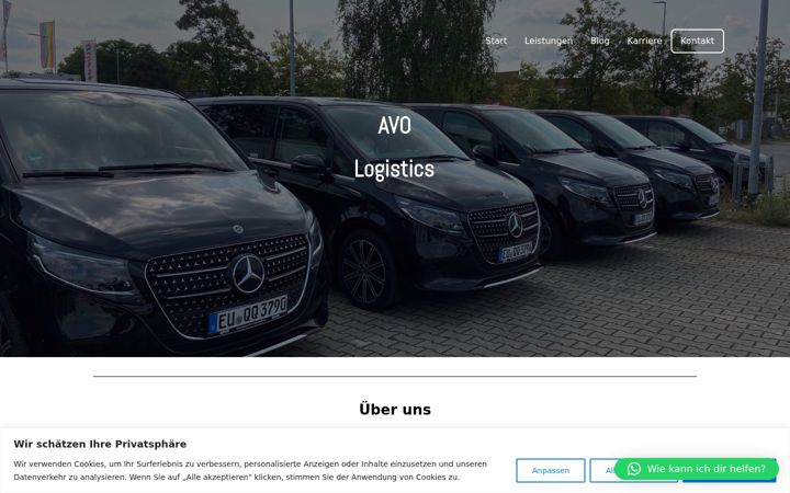 Ekrano kopija avo-logistics.de