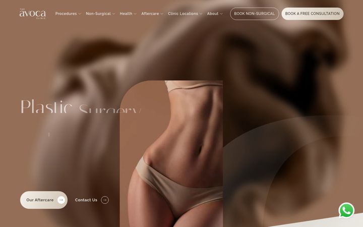 Screenshot of avocaclinic.ie