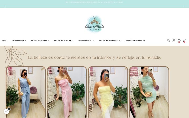 Screenshot of avocaditosmoda.com