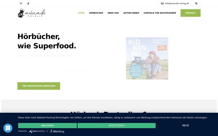 Ekrano kopija avocado-hoerbuch.de