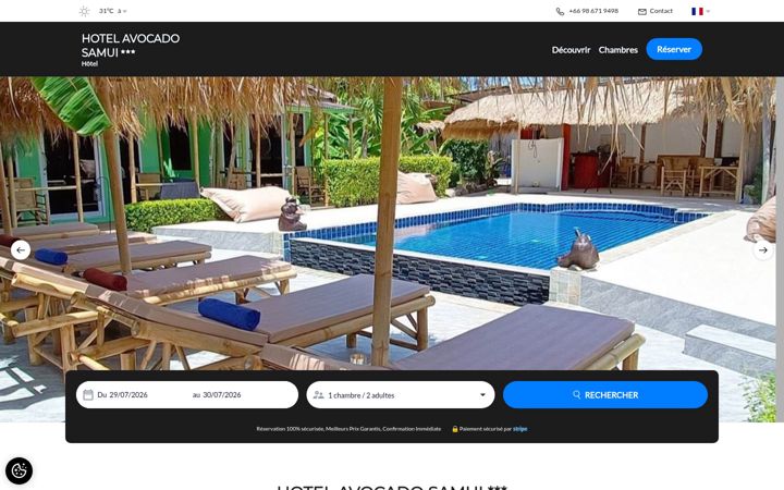 Screenshot of avocado-koh-samui.com