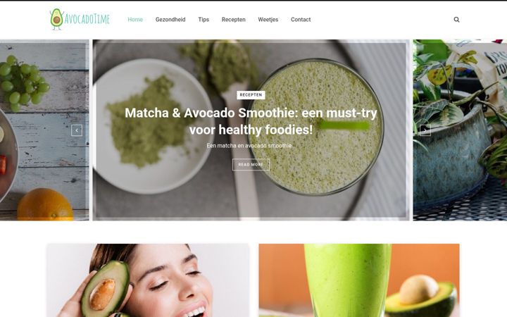 Screenshot του avocadotime.nl