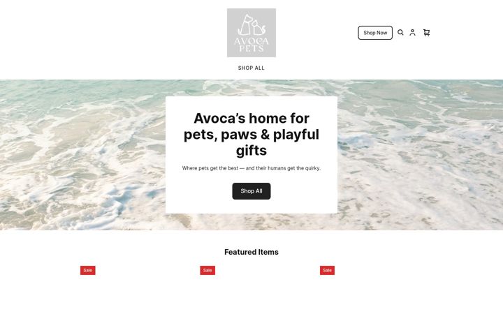 Screenshot of avocapets.com.au