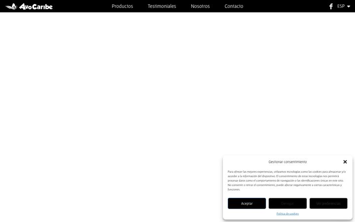 Screenshot of avocaribe.com