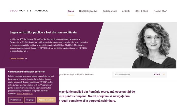 Screenshot of avocat-achizitii-publice.ro