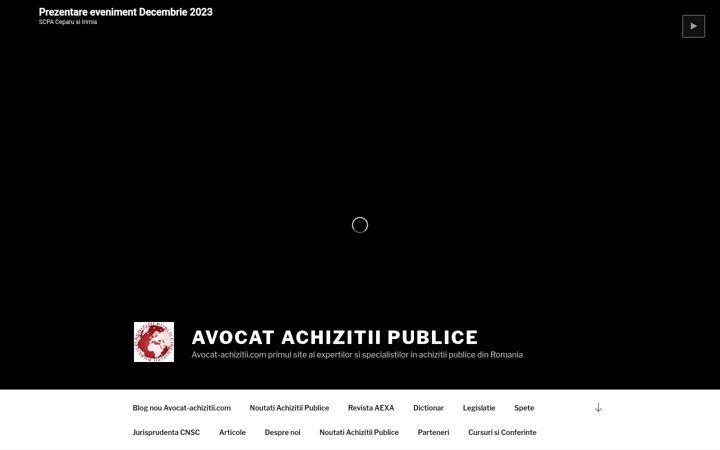 Screenshot of avocat-achizitii.com