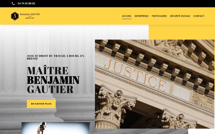 Screenshot of avocat-benjamin-gautier.fr