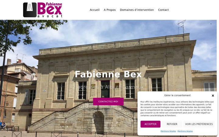 Screenshot of avocat-bex-albi.fr