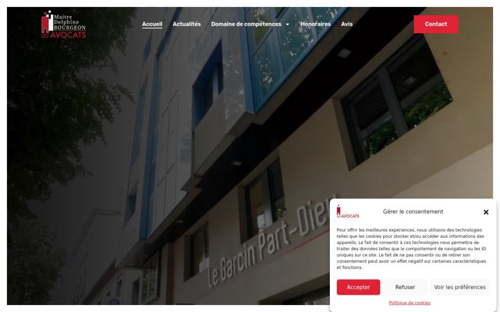 Screenshot van avocat-bourgeon.fr