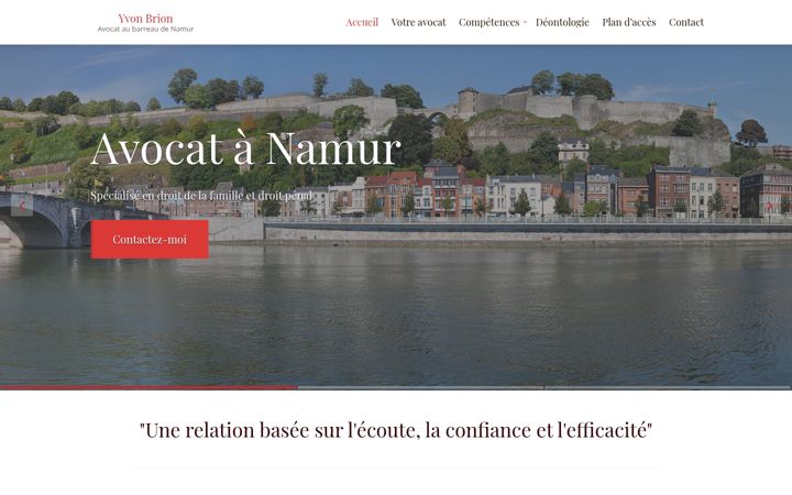 Captură de ecran a avocat-brion.be