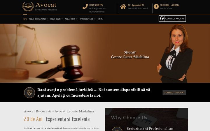 Screenshot of avocat-bucuresti.info