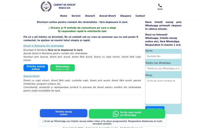 Screenshot of avocat-bucuresti.ro