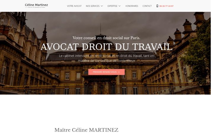 Screenshot of avocat-celine-martinez.com