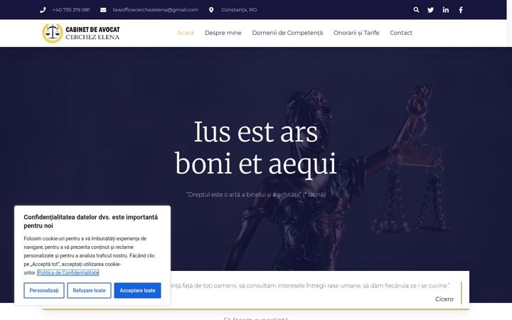 Screenshot of avocat-cerchezelena.ro