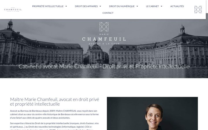 Screenshot van avocat-chamfeuil.fr