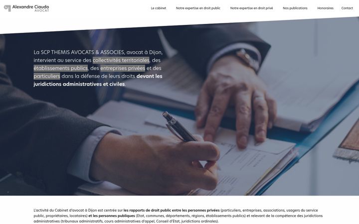 Ekrānuzņēmums no avocat-ciaudo.fr