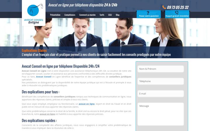 Screenshot of avocat-conseil-enligne.com