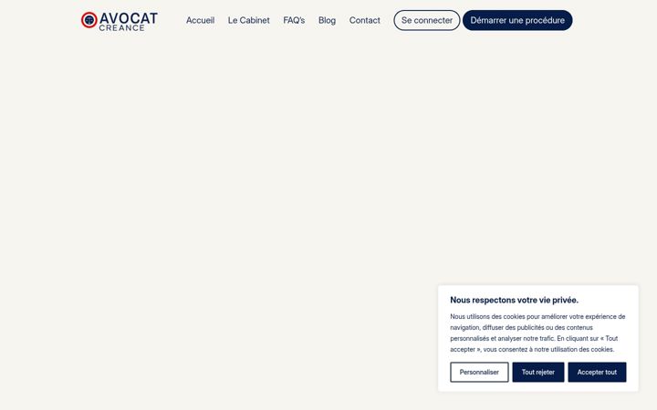 Screenshot van avocat-creance.fr