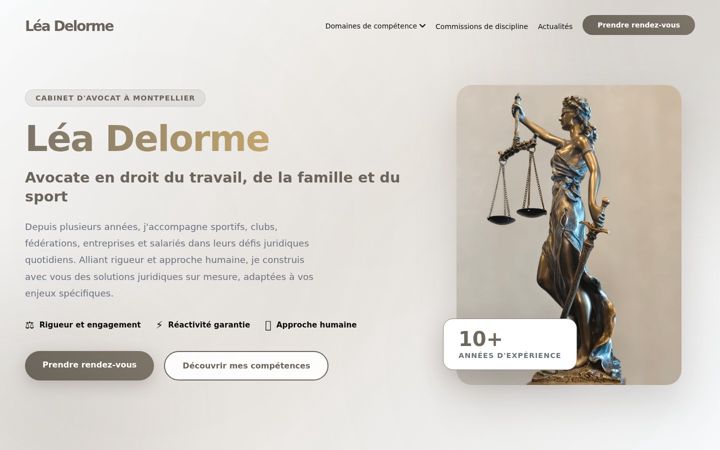 Ekrānuzņēmums no avocat-delorme.fr
