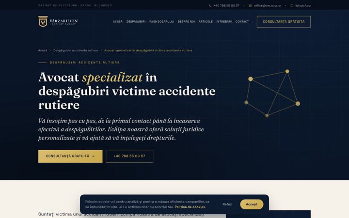 Screenshot of avocat-despagubiri-victime.ro