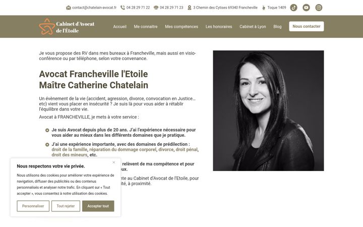 Kuvakaappaus sivustosta avocat-etoile.fr