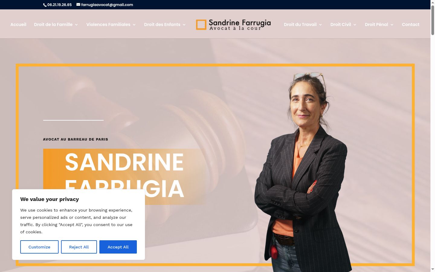 Skärmbild av samtyckesbannern som visades före någon interaktion