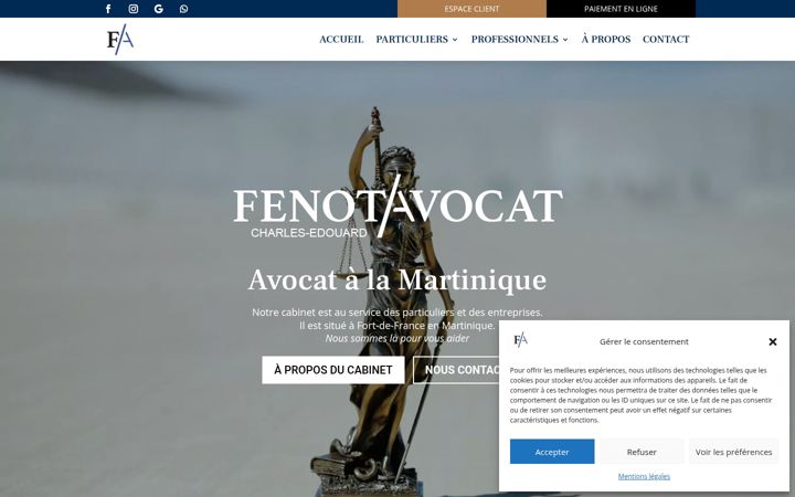 Screenshot of avocat-fenot.com