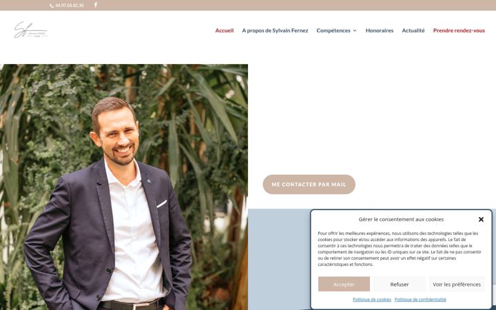 Kuvakaappaus sivustosta avocat-fernez-travail.fr
