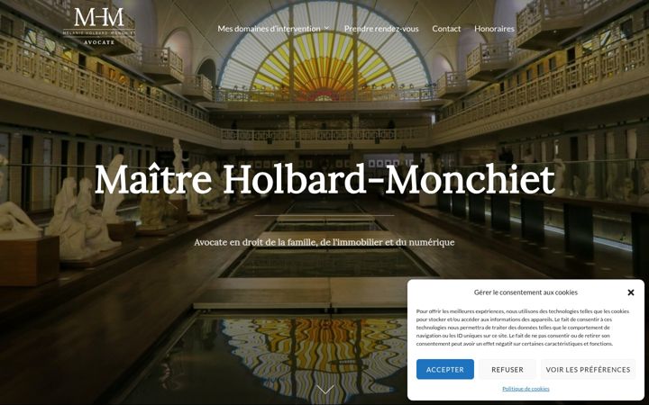 Screenshot of avocat-holbardmonchiet.fr