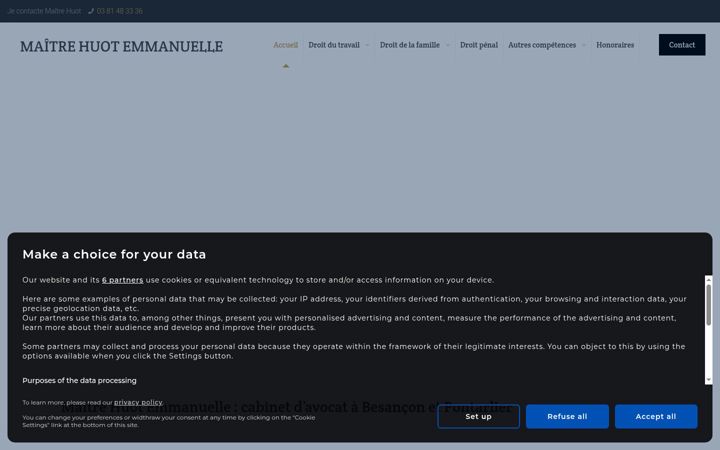 Screenshot of avocat-huot.fr