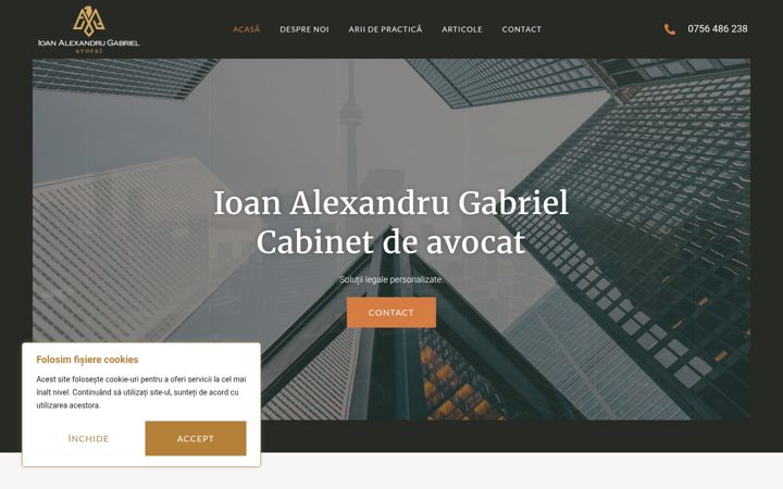Screenshot of avocat-ioanalexandru.ro