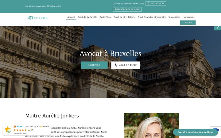 Екранна снимка на avocat-jonkers.be