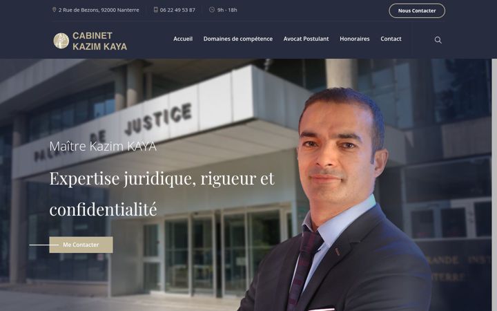 Screenshot ta' avocat-kazim-kaya.fr