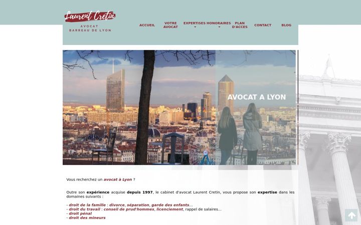 Screenshot of avocat-laurentcretin.fr