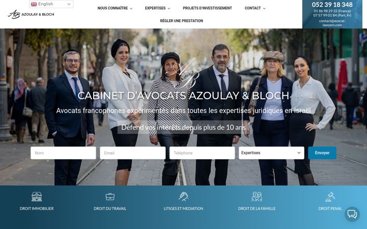 Screenshot of avocat-lawyers.com