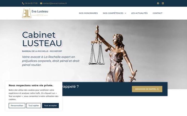 Screenshot of avocat-lusteau.fr