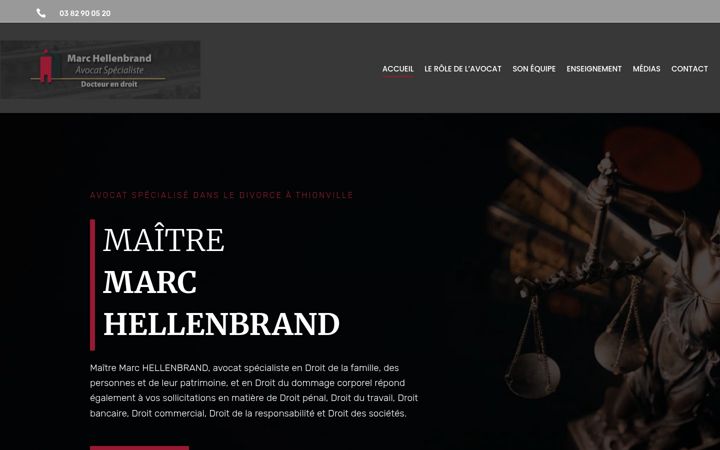 Screenshot van avocat-marc-hellenbrand.fr
