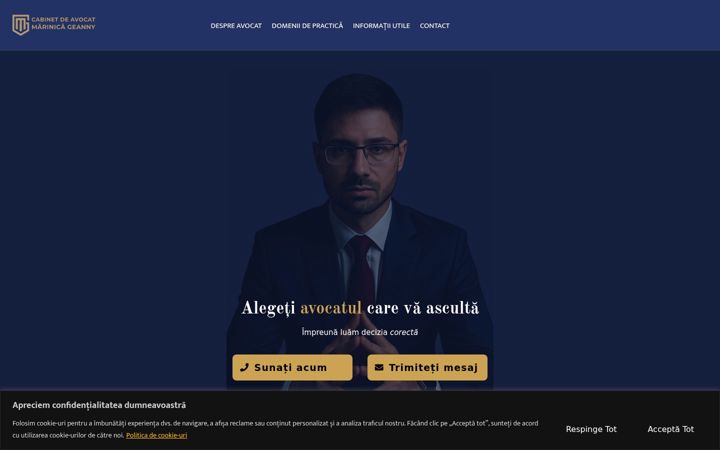 Screenshot of avocat-marinica.ro