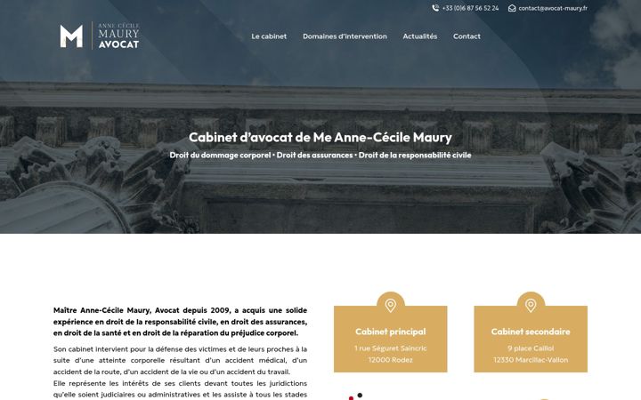 Screenshot van avocat-maury.fr
