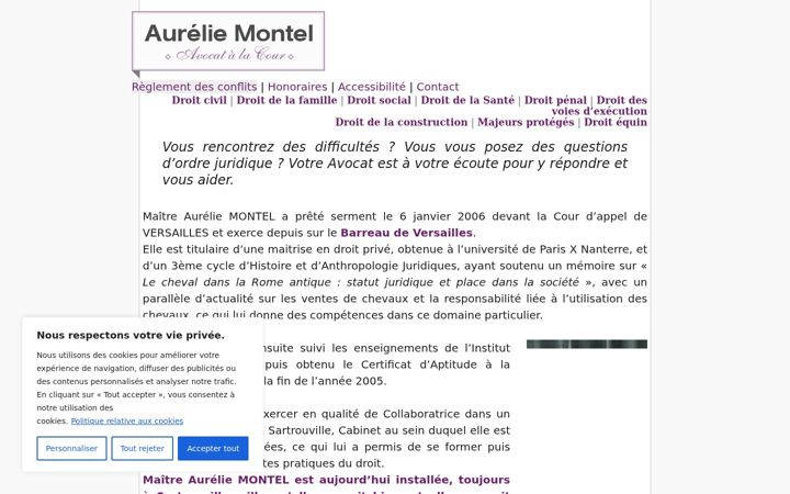 Screenshot of avocat-montel.fr