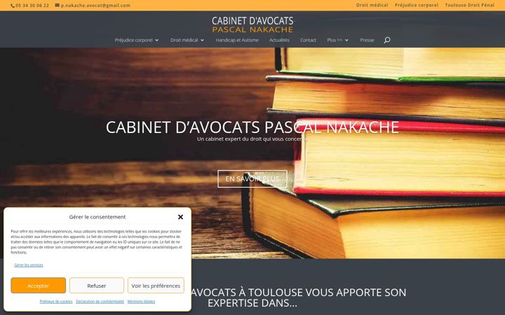 Screenshot van avocat-nakache.fr