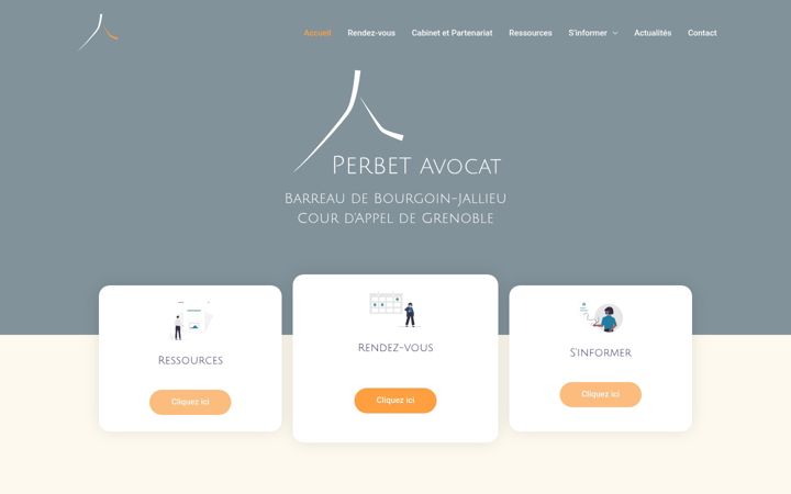 Screenshot of avocat-perbet.com