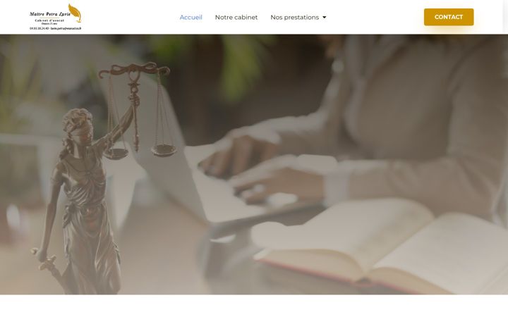 Kuvakaappaus sivustosta avocat-petralavie.fr